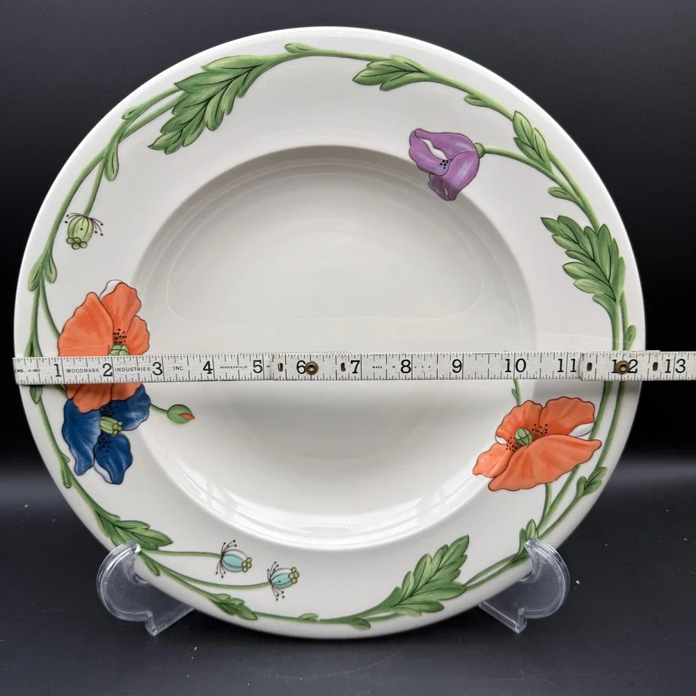 Villeroy & Boch AMAPOLA Poppies Pasta Serving Bowl 12